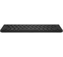 HP 350 Bezvadu Bluetooth tastatūra vairākām ierīcēm QWERTY itāļu izkārtojums Emoji, saderīga ar Windows, Android, Chrome OS, MacOS, iPadOS, melna