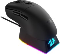 Redragon M998 Viegla bezvadu spД“Дјu pele ar RGB magnД“tisko uzlДЃdes doku, BT/2.4G bezvadu/vadu optiskДЃ pele, 24000 DPI, 5 programmД“jamas pogas, paredzД“ta PC/Mac, melna