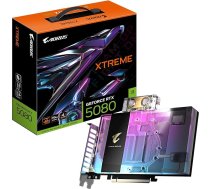 Gigabyte Aorus GeForce RTX 5080 Xtreme Waterforce WB 16G Grafiskā karte - 16GB GDDR7, 256 bitu, PCI-E 5.0, 2805 MHz Core Clock, 3 x DP 2.1a, 1 x HDMI 2.1b, NVIDIA DLSS 4, GV-N5080AORUSX WB-16GD