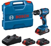 Bosch Professional 18V sistēmas akumulatora-skrūvgriezis GSB 18V-45 (Drehzahl von 1.900 min-¹, inkl. 3x 4,0 Ah ProCORE Akku, Ladegerät GAL 18V-40, L-veida futrālī)