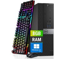 Dell OptiPlex 3040 SFF galddators, Intel Core i5-6500 3.2-3.6GHz, 8GB RAM, 500GB HDM, HDMi, ASV izkārtojums, pele, USB WiFi, Windows 11 Pro (atjaunots)