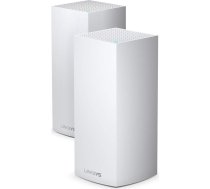 Linksys Velop MX10600 Tri-Band WiFi Mesh WiFi 6 sistēma (AX5300) - WiFi maršrutētājs atkārtojumkārta / paplašinātājs līdz 525 m² vairāk nekā 100 ierīcēm - MU-MIMO un bērnu aizsardzības funkcijas - komplektā 2 gabali, balts