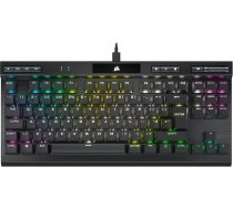 Corsair K70 RGB TKL Champion Series Tenkeyless Optical Mechanical Wired Gaming Keyboard - OPX lineārais slēdzis - PBT Double-Shot taustiņi - iCUE saderīga - QWERTY UK - melna