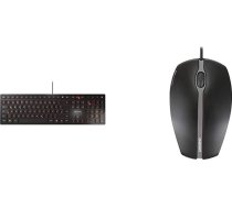 CHERRY KC 6000 Slim tastatūra un CHERRY GENTIX vadu optiskā pele, melnā krāsā