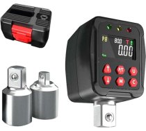 Digitālais dinamometriskās atslēgas adapteris 12" ar 1/2" piedziņu, 6200 Nm maksimālais griezes moments, četri mērīšanas režīmi, iepriekš iestatīta atmiņa, skaņas signāls un LED indikators (135 N)
