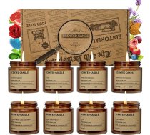 Sveču dāvanu komplekts sievietēm, 8 smaržīgo sveču dāvanu komplekts, dabīga sojas vaska aromterapijas svece, dāvanas māmiņai, dzimšanas dienas, kāzas, joga, vanna, Ziemassvētki, dzimšanas diena, Valentīna dienas dāvanas