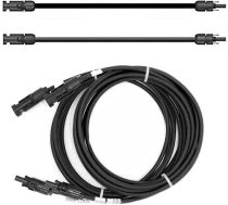solartronics Verlängerungskabel 6mm² Solarkabel schwarz mit Stecker beidseitig für Solarmodule PV GAK Ražots Vācijā (4 Meter)