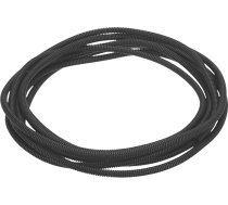 QUARKZMAN Split Cable Duct Pipe 1/4 Inch (6,5 mm) ID 20 ft (6 m) Cable Duct Pipe Karstumizturīga un aukstumizturīga -40F līdz 257F Plastmasas elastīga kabeļu kanāla kabeļu aizsardzība elektriskajiem kabeļiem, melns
