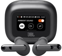 JBL Live Beam 3 bezvadu trokšņu slāpēšanas austiņas, 48 stundu pilnīga atskaņošana, bezvadu uzlāde, 6 mikrofoni ideāliem zvaniem, daudzpunktu savienojums, IP55 ūdens un putekļu izturība