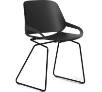 aeris Numo Dining Chair - Modern Sled Frame - Exclusive Design Chair for Indoor and Outdoor Use - Ergonomic Garden Chair for a Healthy Back