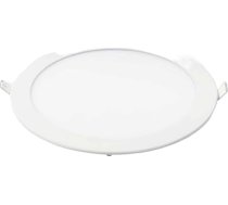 Lieljaudas LED padziļinātās gaismas, ļoti plānas apaļas apaļas Downlight paneļu gaismas, 3W/4W/6W/9W/12W/15W/18W/24W, baltas, plakanas griestu starmeši (neitrāla gaisma, 18W)