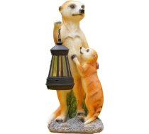Solar-Gartenleuchte aus Kunstharz, dekorative Lampe für den Außenbereich, elegante Innenhof-Dekoration für Hof, Terrasse, Rasen, wetterfeste Landschaftsbeleuchtung, 11 x 11 x 25 cm (liels)