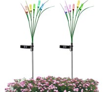 Solar-Gartenleuchten für den Außenbereich - schwingende Terrassenlampe, 2 Stück, für den Außenbereich, schwenkbare Lampe für Terrasse, Rasen, Hof, dekoratives Gartenbeleuchtungsgerät