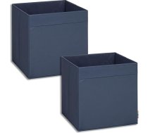 Storanda 2 uzglabāšanas kastu plauktu komplekts, salokāms un īpaši izturīgs Kallax kastu uzglabāšanas skapis, uzglabāšanas grozs, plauktu kaste, kubu plaukts, ideāli piemērots mājai un bērnu istabai, 33 x 33 x 33 cm, tumši zils