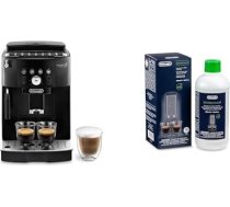 De'Longhi Magnifica S Smart ECAM 230.13.B Pilnībā automātisks kafijas automāts ar piena putu sprauslu kapučīno, espresso, kafijas un garās kafijas pagatavošanai ar tiešās izvēles pogām, x2 funkcijas, melns ar DLSC