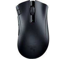 Razer DeathAdder V2 X Hyperspeed Ergonomiska bezvadu spēļu pele datoram / Mac (mehāniskie slēdži, Hyperspeed bezvadu tehnoloģija, optiskais sensors), melna