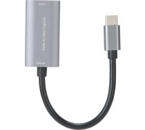 Videoieraksta karte no C-HDMI uz C tipa 4K 1080P, Game Live Silver Grey Drive Z29A, video ieraksta karte mobilajiem telefoniem, spēļu konsolēm, televizoriem, kamerām un videokamerām