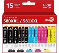 PGI-580 CLI-581 XXL XXL printeru kasetnes saderīgas ar Canon 580 581 XXL Multipack priekš Canon Pixma TR8550 TS8350 TS6300 TS6350a TS705a TS9550 TS6250 TR8500 TR7550 TS6350 TS6350 TS6350 TS6350 TS66 150 (15