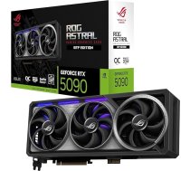 ASUS ROG Astral GeForce RTX 5090 32GB OC Edition GDDR7 BTF Quad-Fan Gaming grafiskā karte (Nvidia Blackwell FP4 un DLSS 4, GC-HPWR adapteris, standarta un BTF pamatplatēm, ROG-ASTRAL-RTX5090-O32G-BTF-GAMING
