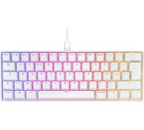 Corsair K65 RGB Mini 60% vadu mehāniskā spēļu tastatūra - Cherry MX RED lineārie slēdži - Double-Shot PBT taustiņi - iCUE saderīga - AZERTY FR - PC, Mac, Xbox - balta