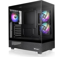 Thermaltake View 270 Plus TG ARGB Black Mid Tower E-ATX korpuss; Komplektā ietilpst 3 x 120 mm ARGB ventilatori; Atbalsta līdz 360 mm dzesētājus; Priekšējais un sānu dubultā rūdītā stikla panelis;