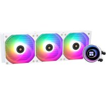 Thermalright Frozen Notte 360 White ARGB ūdens dzesēšanas CPU dzesētājs, 360 CPU dzesētāja specifikācijas, 3×120 mm PWM ventilators, piemērots AMD/AM4, Intel LGA 1700/1150/1151/1200000/201 1/206 36 DE