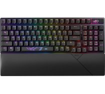 ASUS ROG Strix Scope II 96 bezvadu - mehāniskā spēļu tastatūra - trīs režīmi, daudzfunkciju vadība, ROG NX Snow un Hot Swap, 3 slīpuma leņķi un plaukstas balsts, AZERTY