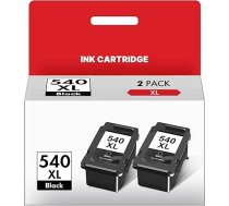 540 XL melnās krāsas kasetnes printeriem PG 540 540 540XL Multipack melnās krāsas kasetnes priekš Canon PG540 PG-540 XL priekš Canon Pixma TS5150 TS5151 MG3550 MG3600 MG3650 MG3650s MG4200 MX475 MX530 (2 gab.)