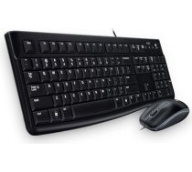 Logitech MK120 Vadu tastatūras peles komplekts, optiskā pele, USB ports, PC / klēpjdators, čehu QWERTY izkārtojums - melns