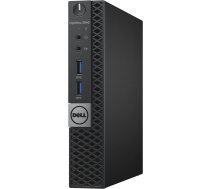 Dell OptiPlex 3040 Micro | Intel Core i3-6100T 3,20 GHz | 8 GB DDR4 | SSD 128 GB | Windows 11 Pro | Mini galddators (atjaunots)