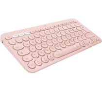 Logitech K380 Multi-Device Bluetooth tastatūra Mac, viegla pārslēgšanās starp līdz 3 ierīcēm, šķērveida taustiņi, 2 gadu akumulators, MacOS / iOS / iPadOS, vācu QWERTZ izkārtojums - rozā krāsā