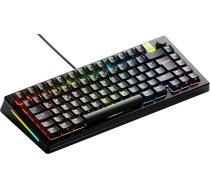 Glorious Gaming GMMK 3 PRO HE: Tastatur (Rapid Trigger), Hall-Effekt, modulāra alumīnija pamatne un apgaismojuma sistēma, 8K-Abrufrate, Hot-Swap (MX- & HE-Schalter), TKL 75 %, Deutsche QWERTZ - Schwarz