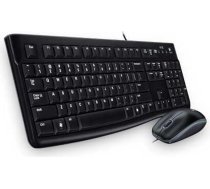 Logitech MK120 Vadu tastatūras peles komplekts, optiskā pele, USB ports, PC / klēpjdators, skandināvu QWERTY izkārtojums - melns
