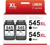 Lemero PG 545XL melnās krāsas kasetnes, kas ir saderīgas ar Canon printera kasetnēm 545 XL Multipack PG 545 XL priekš Canon Pixma MX495 TS3350 TS3350 TS3150 TS3151 MG2555s MG2550s MG2550s MG3050 MG3051 MG2950 (2 melnas, 2 gab.)