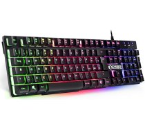 EMPIRE GAMING - Spēļu tastatūra K300 QWERTY Italiana - 105 tastatūras - LED RGB retroizgaismojums - 19 taustiņi pret pārklāšanos - 12 multimediālie taustiņi - USB ar ierīci