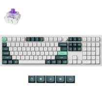 Keychron Q6 HE bezvadu pielāgota mehāniskā tastatūra, pilna izmēra ANSI izkārtojuma QMK/VIA programmējama pilna alumīnija Bluetooth/Wired RGB karsti maināma Hall efekta Gateron magnēta tastatūra