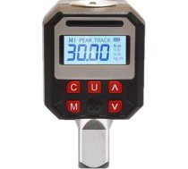 Digitālais griezes momenta adapteris precīzai griezes momenta pārbaudei ar akustiskajiem un LED indikatoriem, atbalsta metriskās un SAE mērvienības griezes atslēgām (6,8-135).