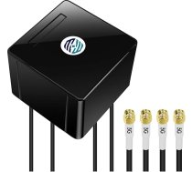 Maswell 5G ārējā antena 4X4 MIMO | Līdz 6 dBi Omni Cellular 600-8000 MHz šķērspolarizēta LTE 5G NR ārējā antena ar WiFi 6E motorhome mājas maršrutētājam | 4X SMA kontaktdakša (AN.Master_Cubic_4C)