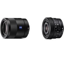 Sony SEL-55F18Z Zeiss standarta objektīvs (fiksēts fokusa attālums un SEL24F28G | Pilna formāta FE 24 mm F2.8 G - augstākās klases G sērijas objektīvs ar fiksētu fokusa attālumu