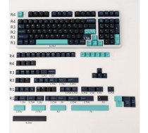173 taustiņi Doublebleshot Keycaps Cherry Profile Dark Hammerhead Shark Custom Keycaps Set for Cherry MX Gateron Kailh Box Switches Mechanical Keyboards