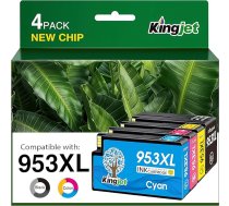 KINGJET 953 XL 953XL drukas kasetnes HP 953XL Multipack kasetnes, kas saderīgas ar HP Officejet Pro 7720 7740 8710 8715 8210 8720 7730 8218 8718 8725 8728 8730 8740 (4 iepakojumi pa 5 gab.)