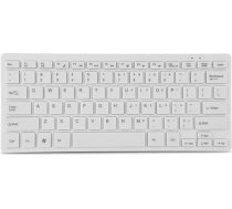 Bewinner vadu tastatūra ar 78 taustiņiem, īpaši plāna USB loka leņķa dizaina tastatūra galddatoram, portatīvajam datoram, spēļu tastatūrai (balta)