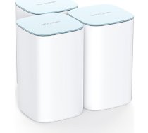 WAVLINK AX3000 Mesh WLAN komplekts (3 iepakojumi), WiFi 6 divjoslu VPN maršrutētājs/atdalītājs (līdz 4800 kvadrātmetriem), 3 x gigabitu pieslēgvietas katrā ierīcē, 5 x 5 dBi antenas, 2 x 2 MU-MIMO un OFDMA, lietotņu pārvaldība