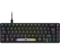 Corsair K65 PRO MINI RGB 65% optiskā mehāniskā vadu spēļu tastatūra - OPX slēdzis - PBT Double-Shot taustiņi - iCUE saderīga - QWERTY UK izkārtojums - melna
