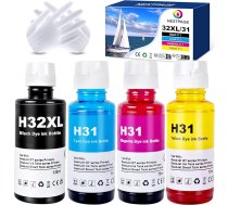 Nextpage 32XL tinte 31XL Multipack 32XL tintes pudele 32 31 tinte 32XLC 32XLM 32XLM 32XLY Saderīgs ar HP Smart Tank 510 513 514 517 532 532 533 534 536 539 617 670 675 720 Melns zils dzeltens magenta magenta (4 gab.)