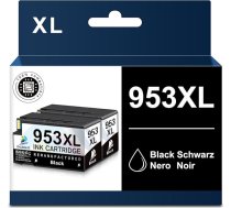 DOUBLE D 953XL melnā krāsā HP 953XL, neskar atjaunināšana, saderīgs ar HP Officejet Pro 7730 7720 7740 8710 8715 8725 8730 8740 Pack