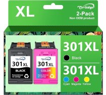 301XL tintes kasetnes HP 301 XL melnā krāsā, kas paredzētas HP DeskJet 1000 2540 OfficeJet 2620