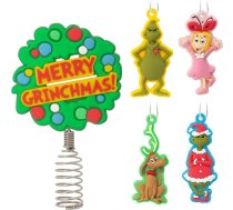 Hallmark Dr. Seuss's How the Grinch Stole Christmas! 5" miniatūrs Ziemassvētku eglītes rotājums un mini rotājumi, 5 gab. iepakojumā, nešķīstams