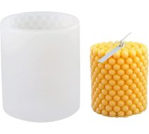 MEISO sveces silikona forma, burbuļu silikona forma svecēm, 3D cilindriskas sveces formas, sveces izgatavošanas formas, DIY aromātiskās sveces forma, silikona formas pašdarinātām 3D svecēm