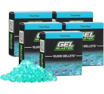 Gel Blaster 50 000 Gellets papildināmais munīcijas komplekts – izgatavots Gel Blaster – netoksiskas, ūdens bāzes gēla lodītes, paredzētas personām no 14 gadu vecuma
